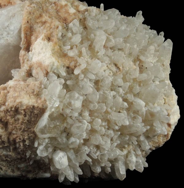 Quartz on Microcline-Albite from Bennett Quarry, Buckfield, Oxford County, Maine