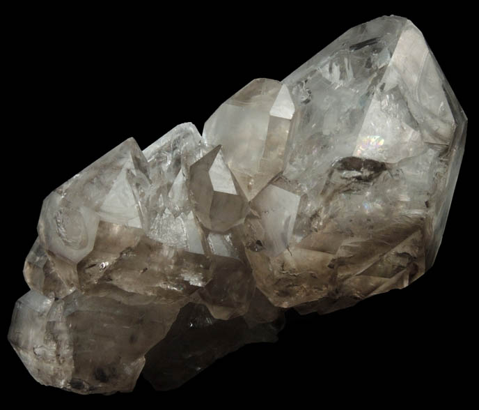 Quartz var. Smoky from Mount Mica Quarry, Paris, Oxford County, Maine