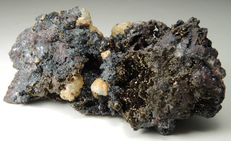 Stilpnomelane var. Chalcodite, Dolomite, Hematite from Sterling Mine, Antwerp, Jefferson County, New York