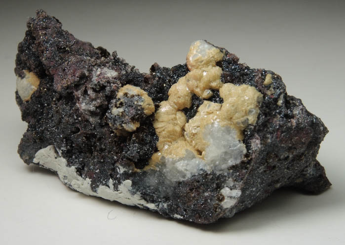 Stilpnomelane var. Chalcodite, Dolomite, Hematite from Sterling Mine, Antwerp, Jefferson County, New York