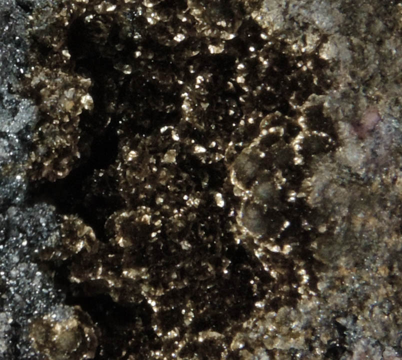 Stilpnomelane var. Chalcodite, Dolomite, Hematite from Sterling Mine, Antwerp, Jefferson County, New York