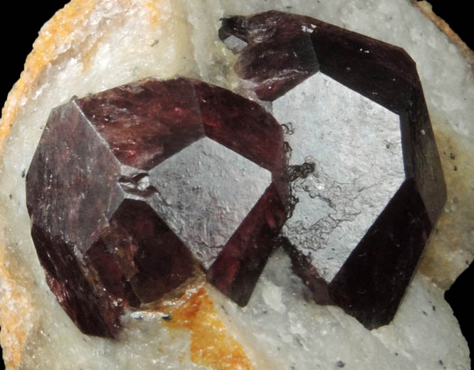 Almandine Garnet in Quartz nodule from Serrote Redondo, near Pedra Lavrada, Paraiba, Brazil