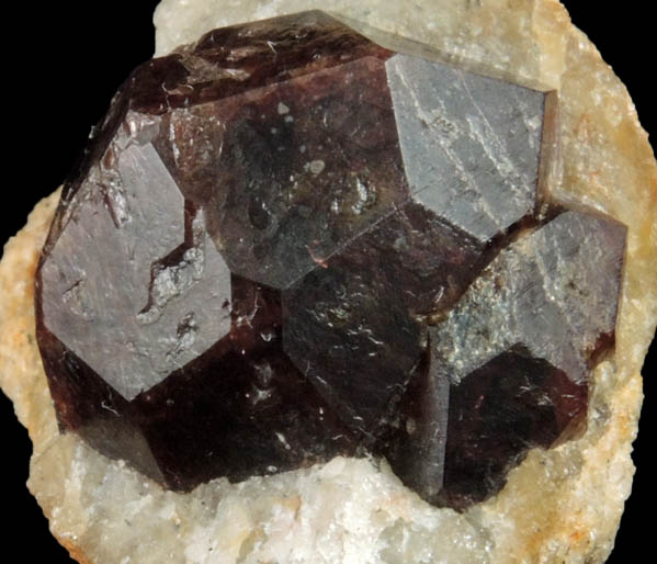 Almandine Garnet in Quartz nodule from Serrote Redondo, near Pedra Lavrada, Paraiba, Brazil