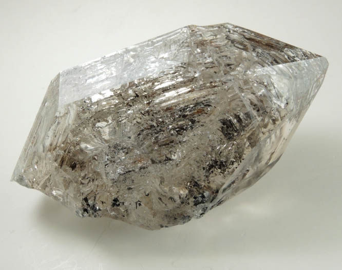 Quartz var. Herkimer Diamond (skeletal crystal) from Middleville, Herkimer County, New York