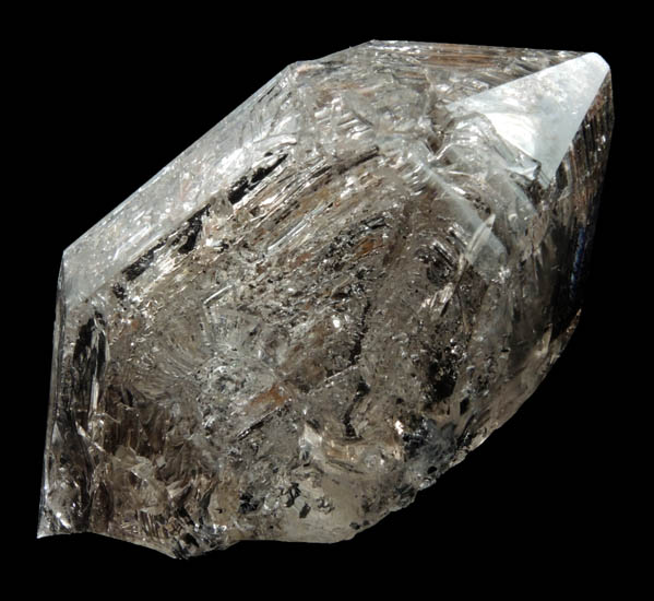 Quartz var. Herkimer Diamond (skeletal crystal) from Middleville, Herkimer County, New York