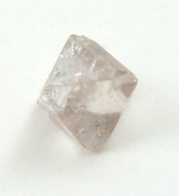 Diamond (0.19 carat pink-gray octahedral crystal) from Argyle Mine, Kimberley, Western Australia, Australia