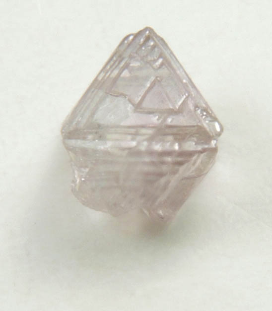 Diamond (0.20 carat pink-gray octahedral crystal) from Argyle Mine, Kimberley, Western Australia, Australia