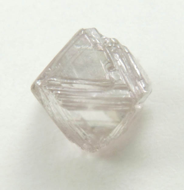 Diamond (0.32 carat pink-gray octahedral crystal) from Argyle Mine, Kimberley, Western Australia, Australia