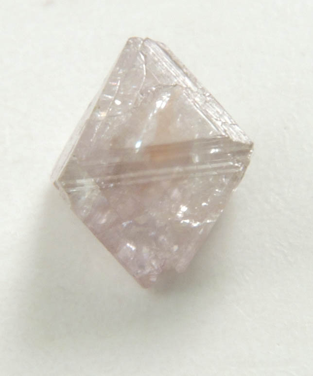 Diamond (0.35 carat pink-gray octahedral crystal) from Argyle Mine, Kimberley, Western Australia, Australia