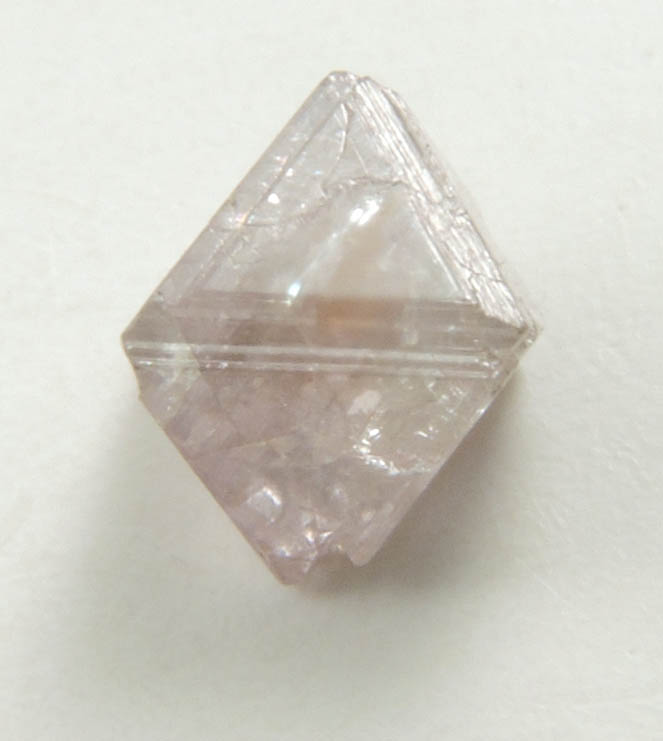 Diamond (0.35 carat pink-gray octahedral crystal) from Argyle Mine, Kimberley, Western Australia, Australia