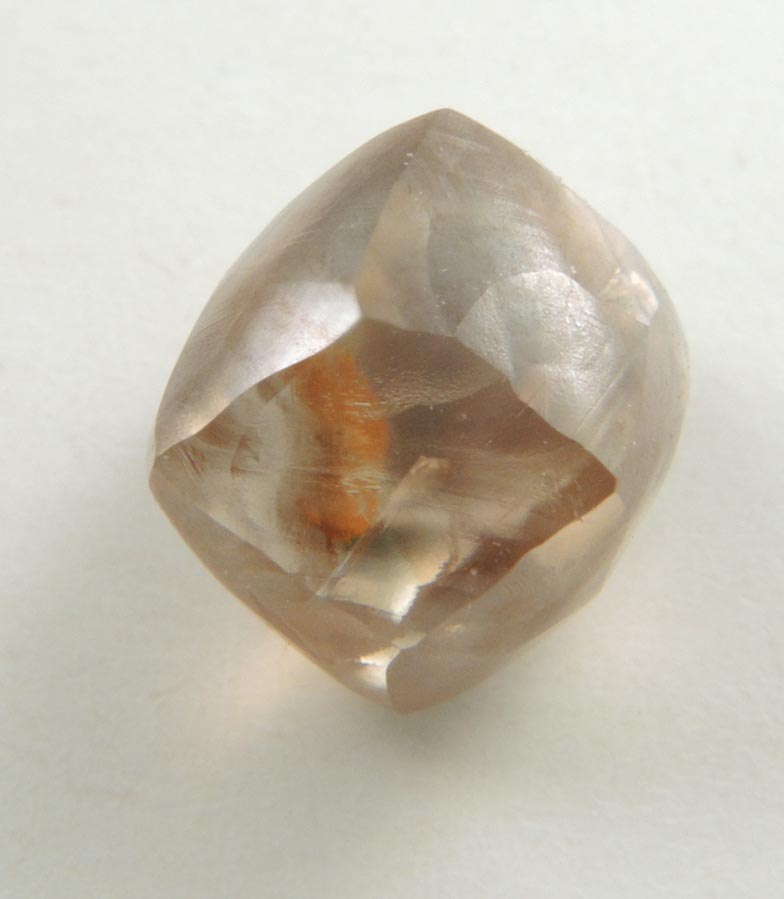 Diamond (2.20 carat brown tetrahexahedral crystal) from Vaal River Mining District, Northern Cape Province, South Africa