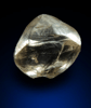 Diamond (1.94 carat yellow-gray octahedral crystal) from Damtshaa Mine, near Orapa, Botswana
