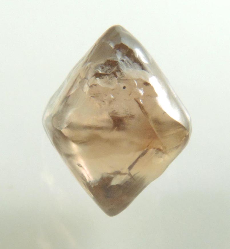 Diamond (2.16 carat brown octahedral rough diamond) from Argyle Mine, Kimberley, Western Australia, Australia