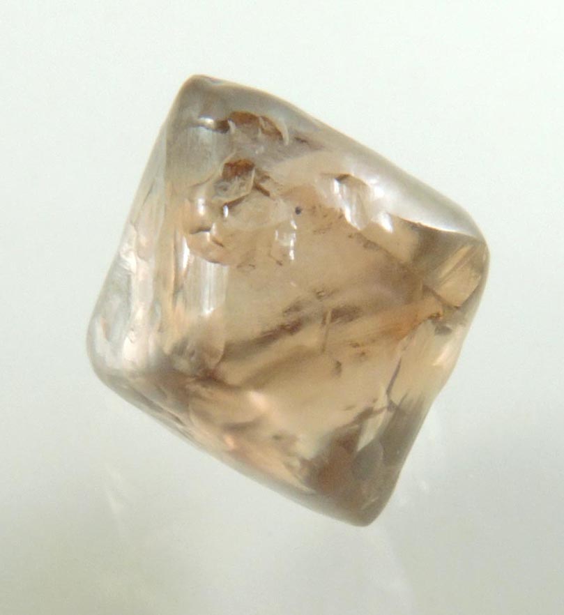 Diamond (2.16 carat brown octahedral rough diamond) from Argyle Mine, Kimberley, Western Australia, Australia