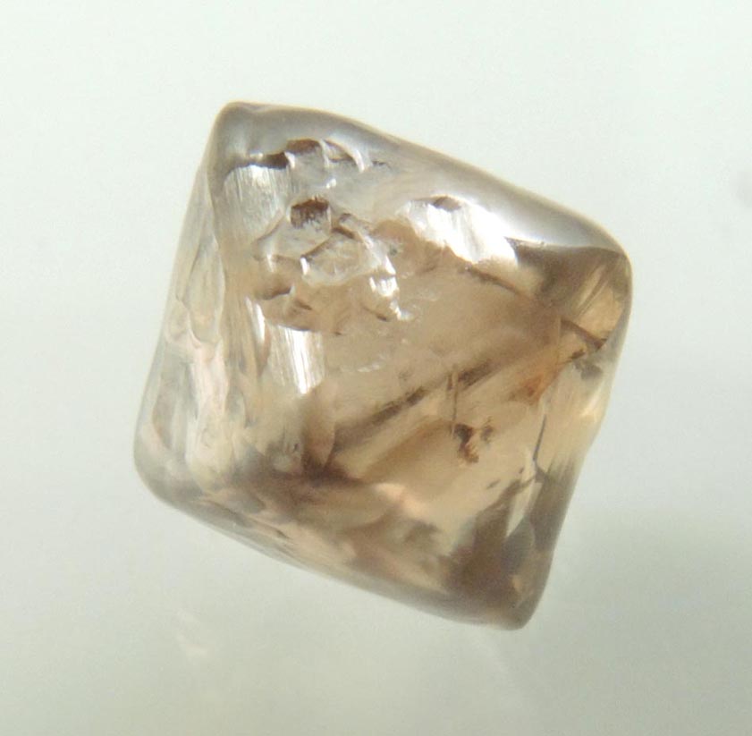 Diamond (2.16 carat brown octahedral rough diamond) from Argyle Mine, Kimberley, Western Australia, Australia