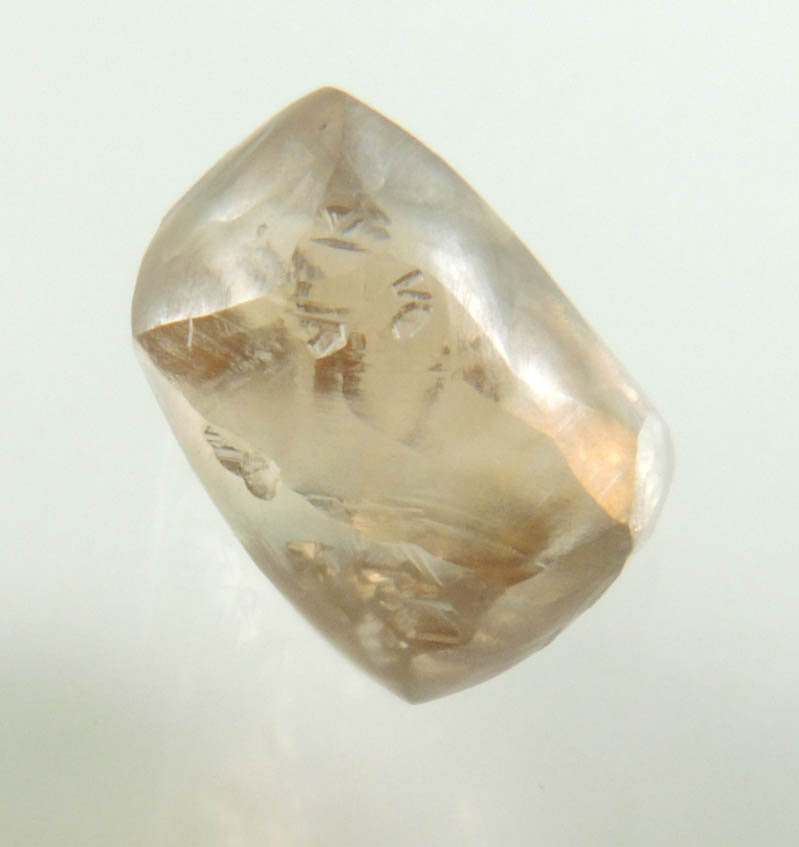 Diamond (2 carat brown asymmetric octahedral crystal) from Argyle Mine, Kimberley, Western Australia, Australia