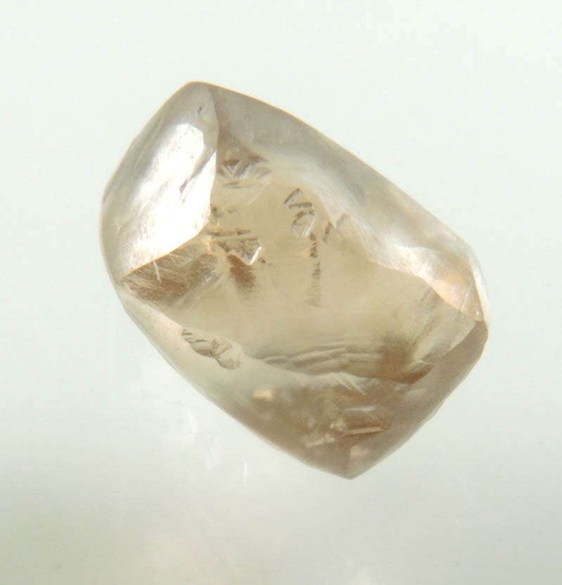 Diamond (2 carat brown asymmetric octahedral crystal) from Argyle Mine, Kimberley, Western Australia, Australia