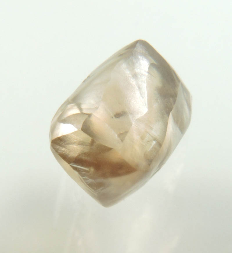 Diamond (2 carat brown asymmetric octahedral crystal) from Argyle Mine, Kimberley, Western Australia, Australia