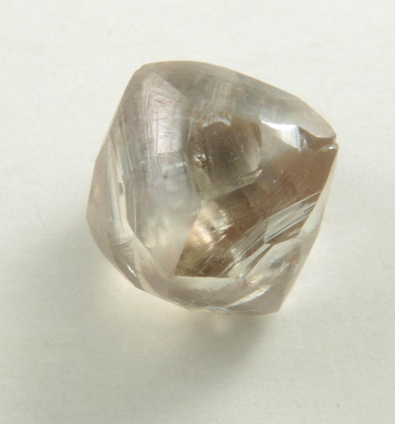 Diamond (2.31 carat yellow-gray octahedral crystal) from Damtshaa Mine, near Orapa, Botswana