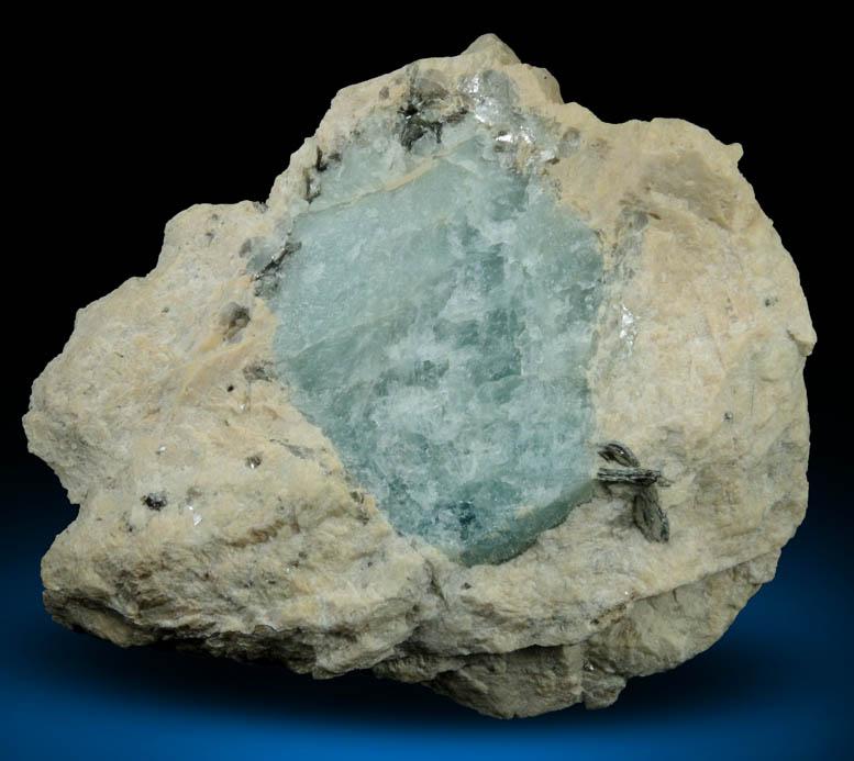 Beryl in Albite from Ham and Weeks Quarry, Wakefield, Carroll County, New Hampshire