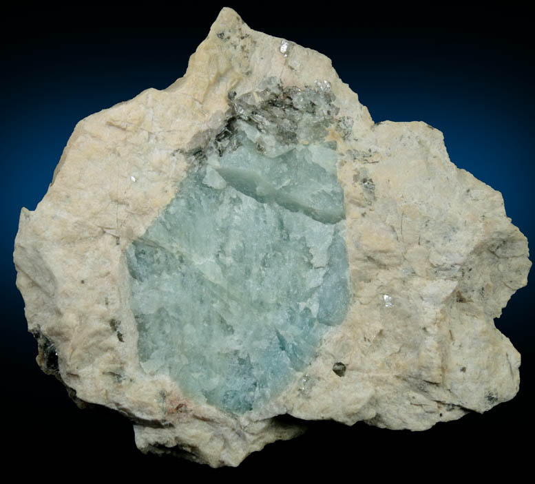 Beryl in Albite from Ham and Weeks Quarry, Wakefield, Carroll County, New Hampshire