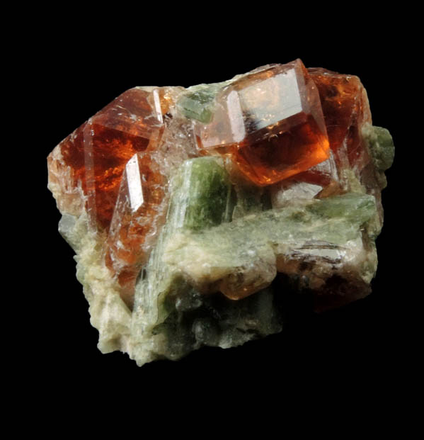 Grossular Garnet with Diopside from Belvidere Mountain Quarries, Lowell (commonly called Eden Mills), Orleans County, Vermont