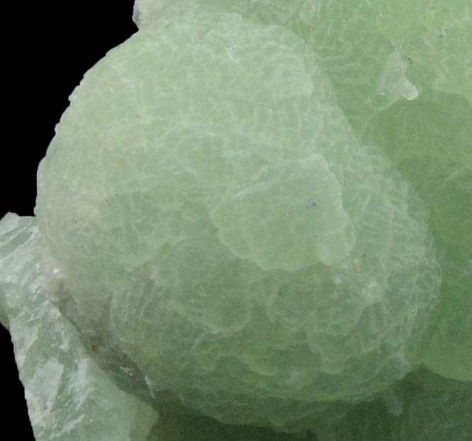 Prehnite over Quartz from Bull Run Quarry, Loudoun County, Virginia