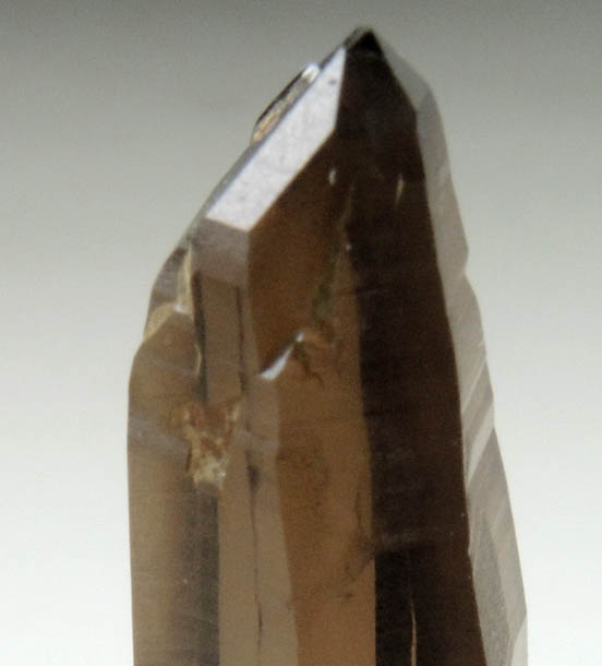 Quartz var. Smoky Quartz (Dauphiné Law Twin) from Hurricane Mountain, east of Intervale, Carroll County, New Hampshire