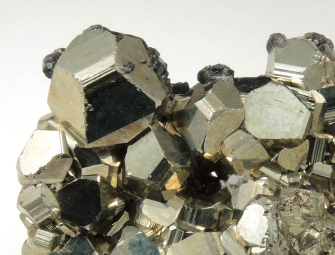 Pyrite with Galena from Huaron District, Cerro de Pasco Province, Pasco Department, Peru