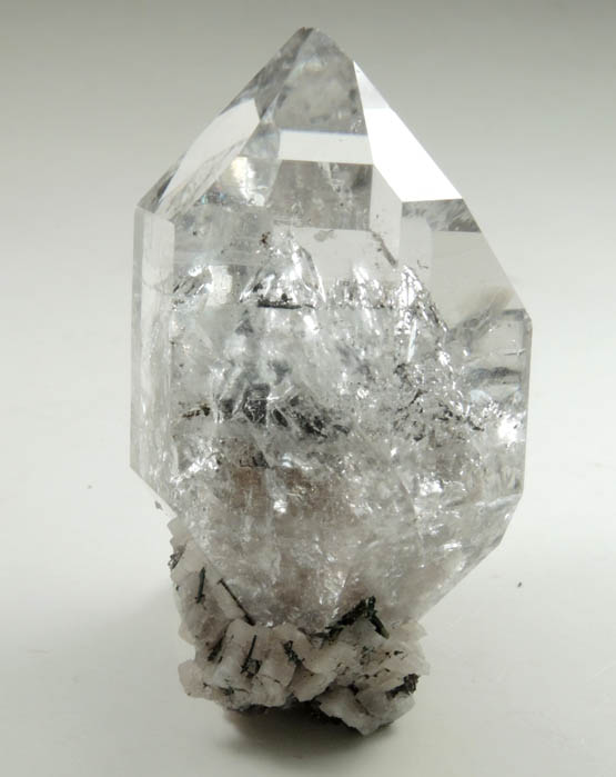 Quartz var. Herkimer Diamond with Dolomite from Eastern Rock Products Quarry (Benchmark Quarry), St. Johnsville, Montgomery County, New York