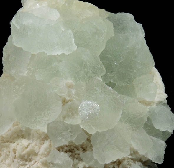 Fluorite on Quartz from Hardy Mine, Oatman District, Mohave County, Arizona