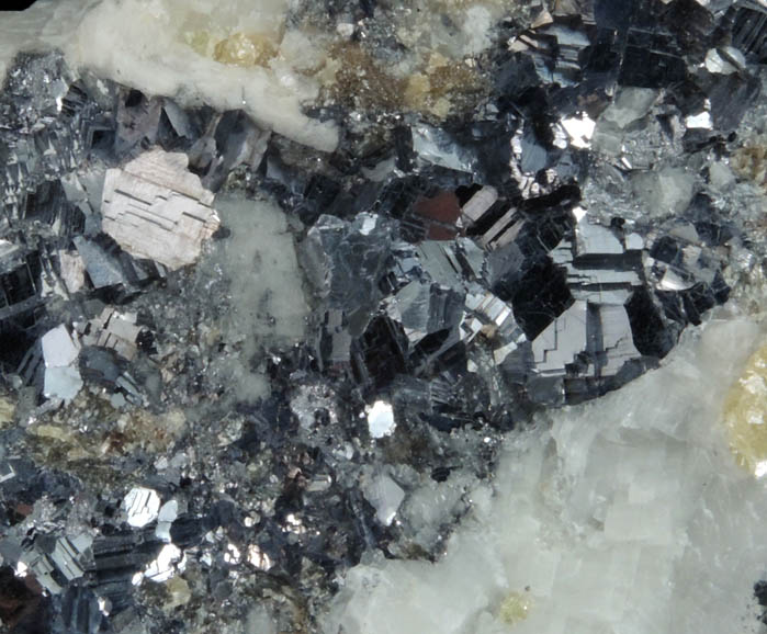 Galena and Sphalerite from Lime Crest Quarry (Limecrest), Sussex Mills, 4.5 km northwest of Sparta, Sussex County, New Jersey