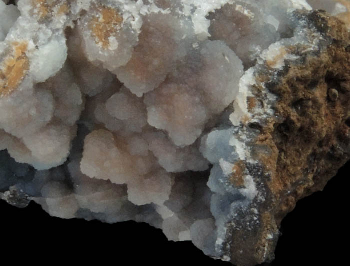 Descloizite on Hemimorphite over Wulfenite from Finch Mine, north of Hayden, Banner District, Gila County, Arizona