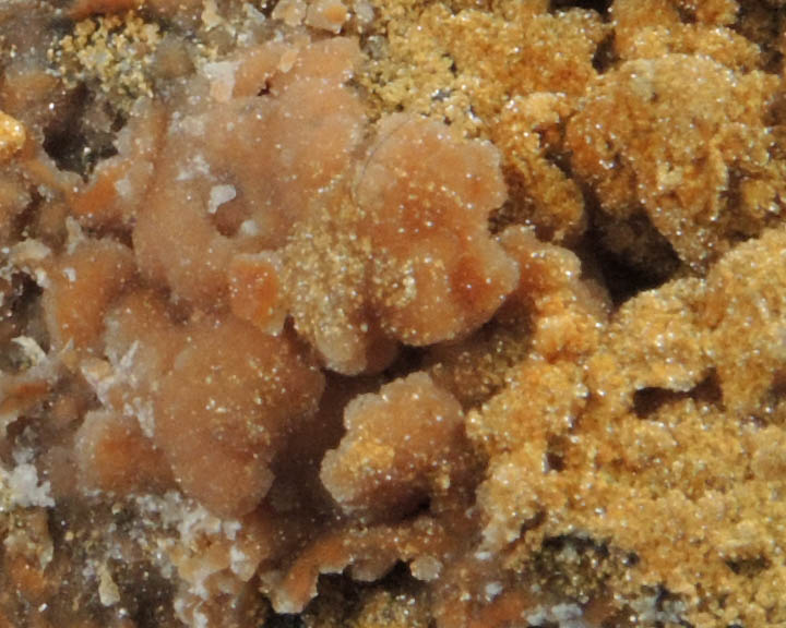 Quartz over Descloizite from Finch Mine, north of Hayden, Banner District, Gila County, Arizona