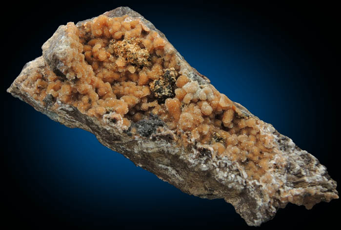 Quartz over Descloizite from Finch Mine, north of Hayden, Banner District, Gila County, Arizona