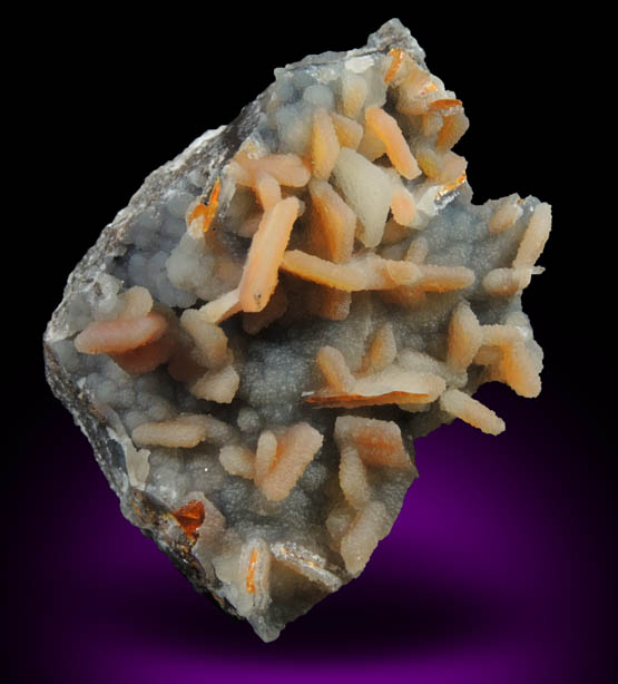 Wulfenite with Hemimorphite coating from Finch Mine, north of Hayden, Banner District, Gila County, Arizona