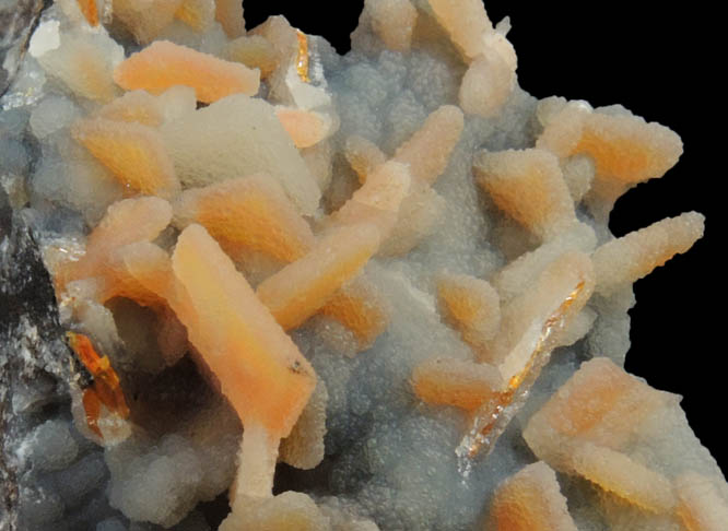 Wulfenite with Hemimorphite coating from Finch Mine, north of Hayden, Banner District, Gila County, Arizona