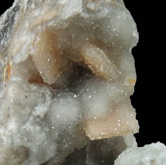 Quartz over Hemimorphite over Wulfenite from Finch Mine, north of Hayden, Banner District, Gila County, Arizona