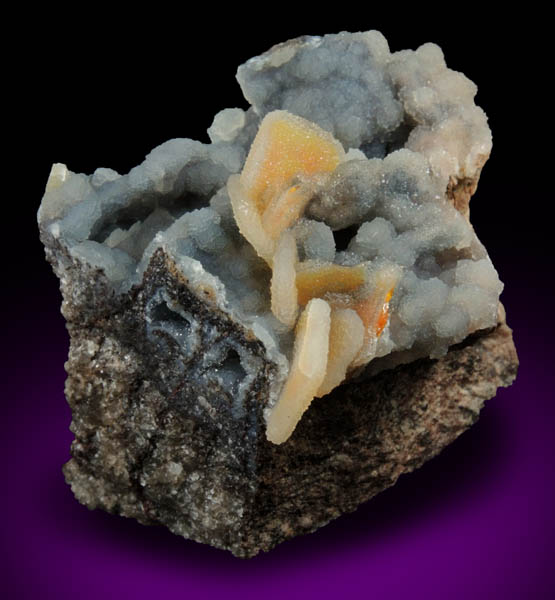 Wulfenite with Hemimorphite coating from Finch Mine, north of Hayden, Banner District, Gila County, Arizona