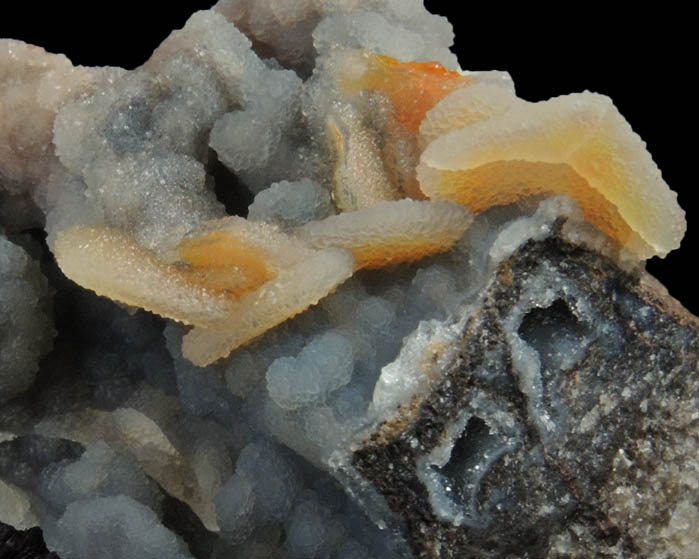 Wulfenite with Hemimorphite coating from Finch Mine, north of Hayden, Banner District, Gila County, Arizona