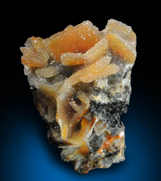 Quartz over Hemimorphite over Wulfenite from Finch Mine, north of Hayden, Banner District, Gila County, Arizona