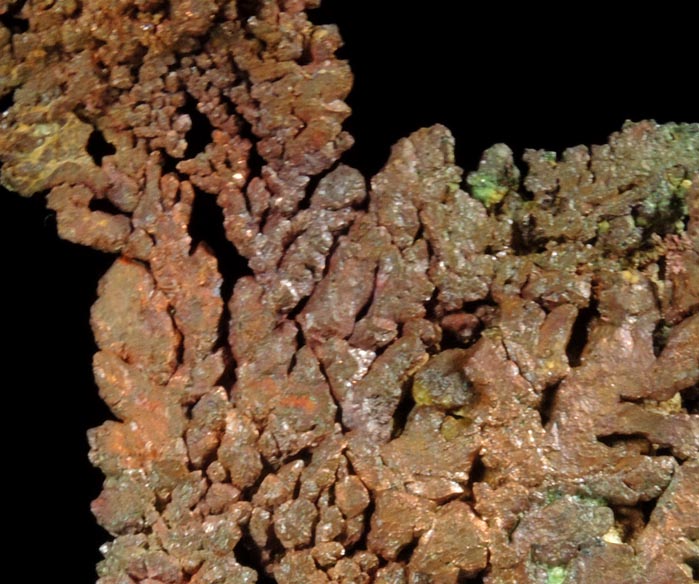 Copper (crystallized native copper) from Dzhezkazgan, Karaganda Oblast', Kazakhstan