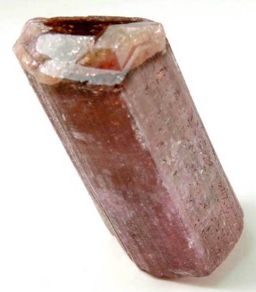 Elbaite var. Rubellite Tourmaline with gem nodule from Himalaya Mine, Mesa Grande District, San Diego County, California