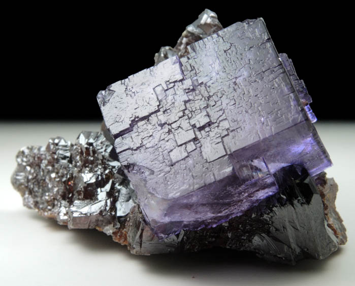 Fluorite on Sphalerite from Elmwood Mine, Carthage, Smith County, Tennessee