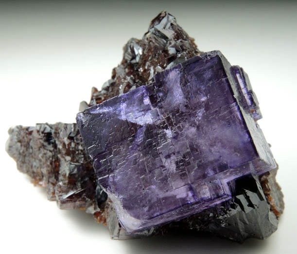 Fluorite on Sphalerite from Elmwood Mine, Carthage, Smith County, Tennessee