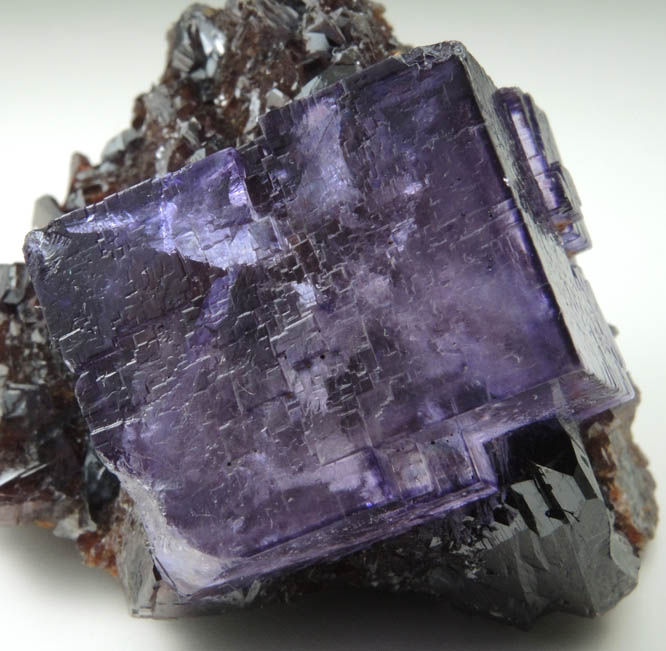 Fluorite on Sphalerite from Elmwood Mine, Carthage, Smith County, Tennessee