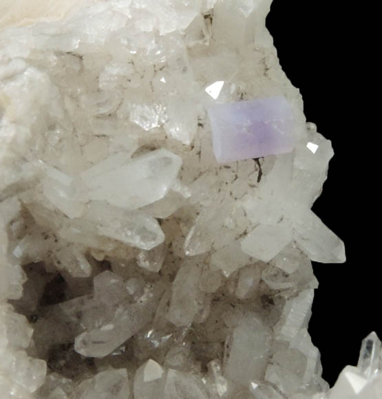 Fluorapatite on Quartz from Harvard Quarry, Noyes Mountain, Greenwood, Oxford County, Maine