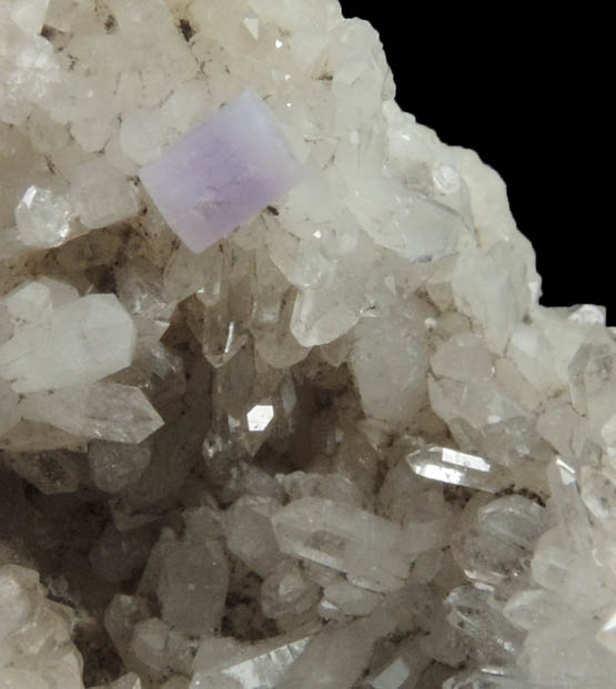 Fluorapatite on Quartz from Harvard Quarry, Noyes Mountain, Greenwood, Oxford County, Maine