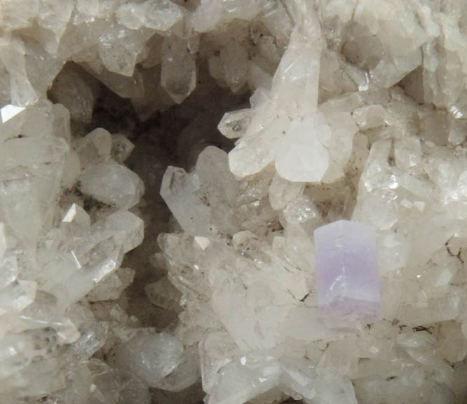 Fluorapatite on Quartz from Harvard Quarry, Noyes Mountain, Greenwood, Oxford County, Maine