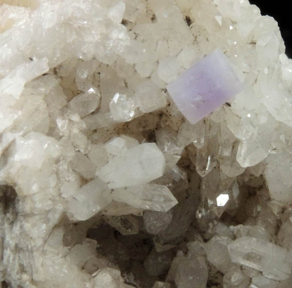Fluorapatite on Quartz from Harvard Quarry, Noyes Mountain, Greenwood, Oxford County, Maine
